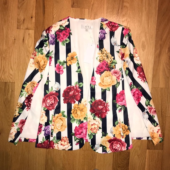 floral cape jacket